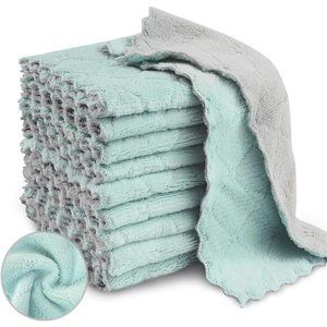 20 Pack Kitchen Dish Cloths, Super Absorbent Microfiber Cleaning Cloth